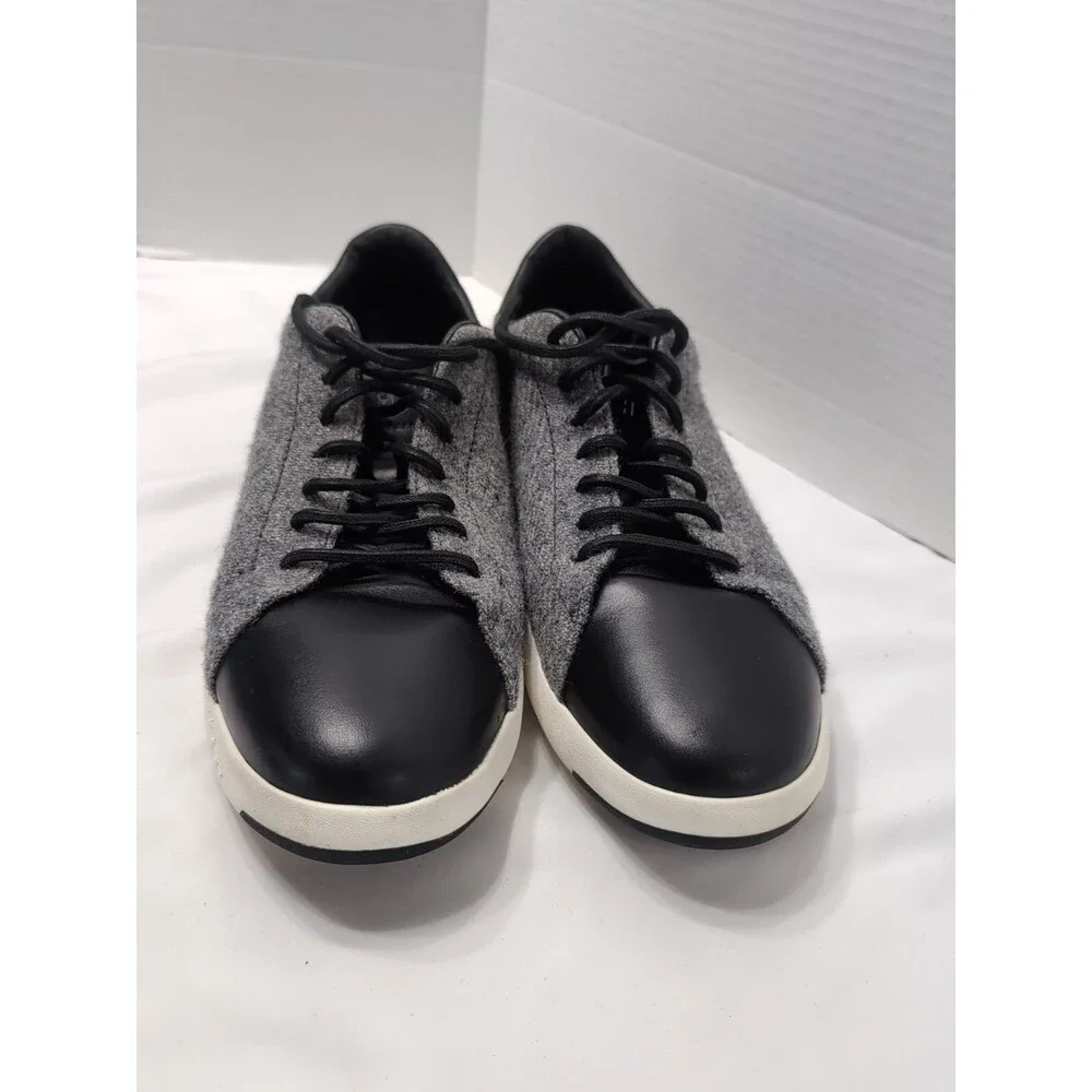 COLE HAAN MENS Size 12 M Grand Pro Sneakers Gray Wool SCUFF MARK see photo
